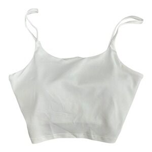 HALARA White Cropped Athletic Tank Top Womens‎ XS Stretch NWT
